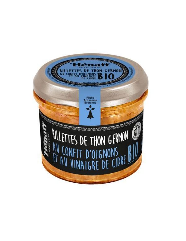 Rillette de Thon Germon au Confit d'Oignon et au vinaigre de Cidre BIO - Hénaff