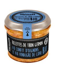 Rillette de Thon Germon au Confit d'Oignon et au vinaigre de Cidre BIO - Hénaff