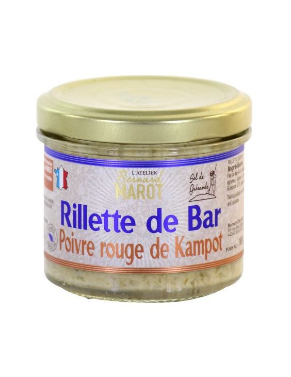 Rillettes de Bar au poivre Kampot - Bernard Marot
