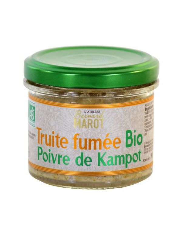 Rillettes de Truite fumée Bio au Poivre Kampot - Bernard Marot