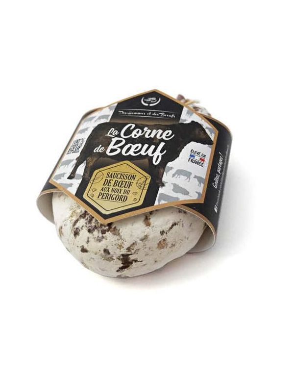 Saucisson de Bœuf Angus aux Noix du Périgord - Des Hommes et des Bœufs