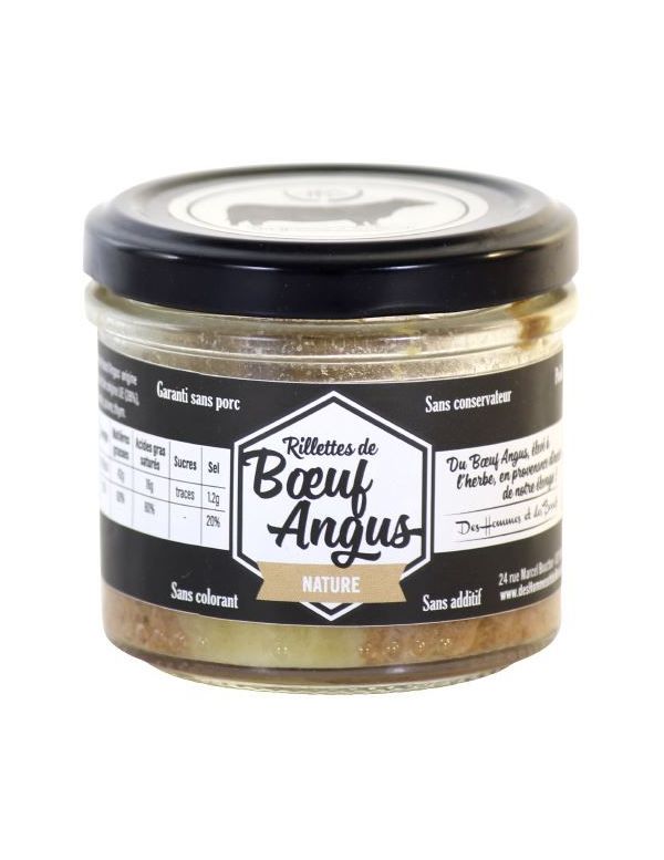 Rillettes de Bœuf Angus Natures - Des Hommes et des Bœufs