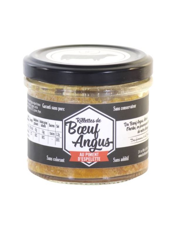 Rillettes de Bœuf au Piment d'Espelette - Des Hommes et des Bœufs