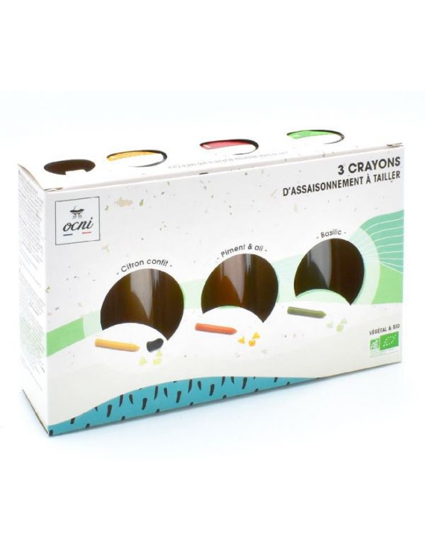 Assortiment découverte d'assaisonnements en crayons à tailler - OCNI