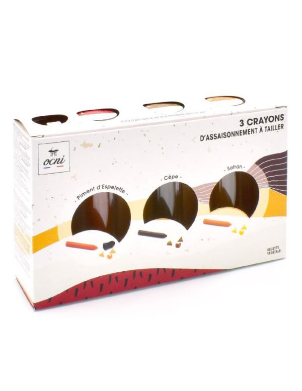 Coffret Cadeau Original : Assaisonnements en crayons à tailler - OCNI