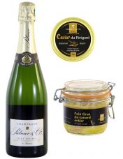 Coffret de luxe : Caviar, Foie Gras, Champagne - Jemangefrancais.com