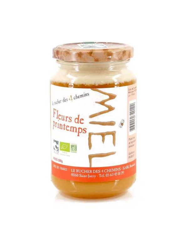 Miel de fleurs de printemps Bio Nature et Progrès