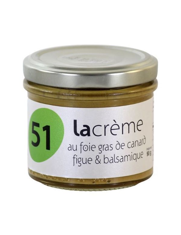 Crème de foie gras de canard aux figues et balsamique