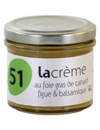 Crème de foie gras de canard aux figues et balsamique
