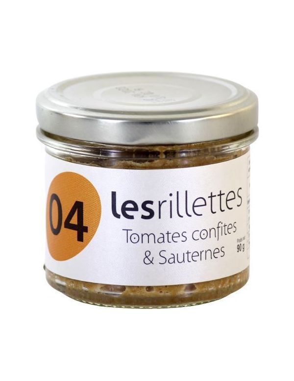 Rillettes tomates confites et sauterne