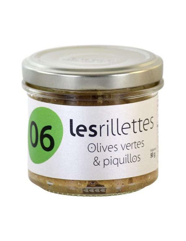 Rillettes aux olives vertes et piquillos