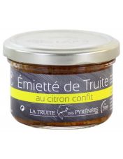 Emiett? de Truite au Citron Confit - La Truite des Pyr?n?es