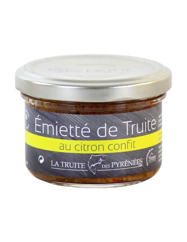 Emietté de Truite au Citron Confit, pot de 90 g
