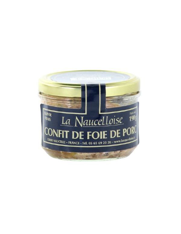Confit de foie de porc conserve de 190 g