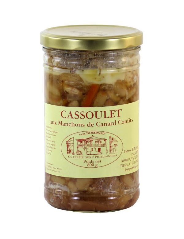 Cassoulet Fermier aux manchons de Canard confits