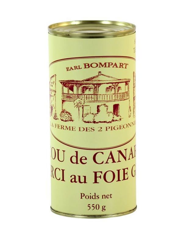 Cou de canard farci au foie gras