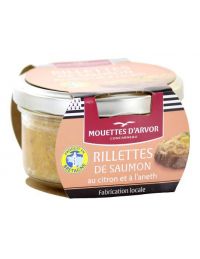 rillettes de saumon au citron et à l'aneth