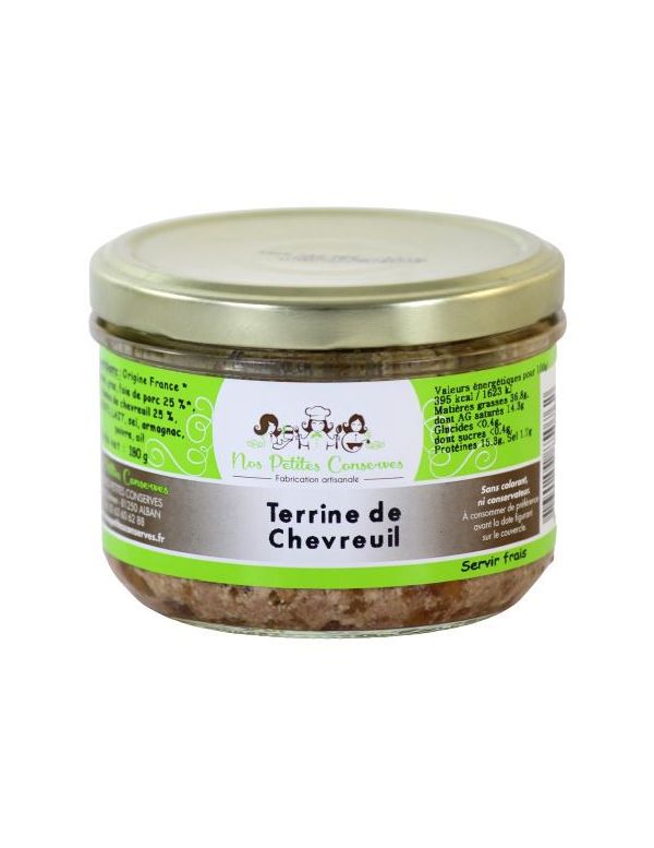 Terrine de chevreuil en verrine
