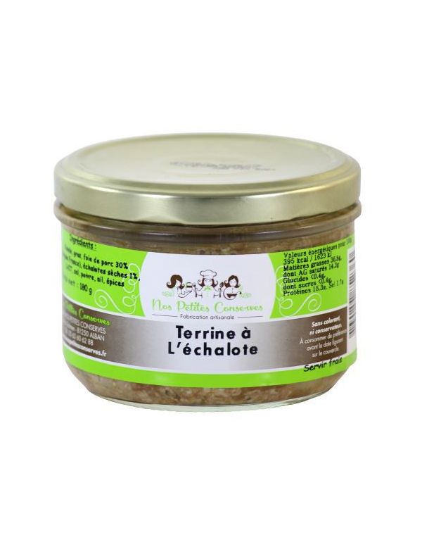 Terrine à l'échalote verrine de 180 g