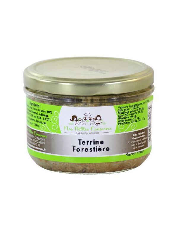 Terrine Forestière verrine artisanale