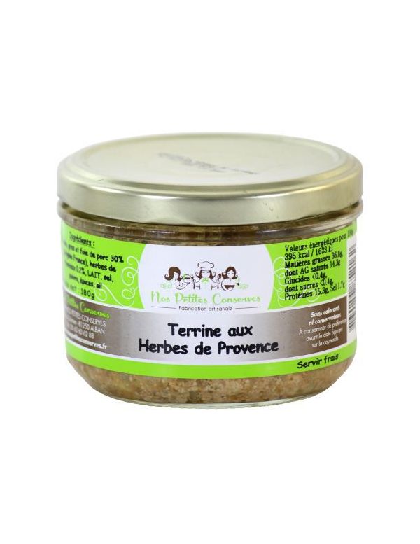 Terrine aux herbes de Provence verrine de 180 g