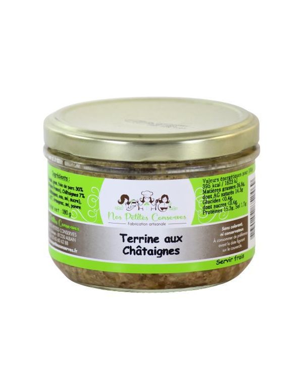 Terrine aux châtaignes verrine de 180 g