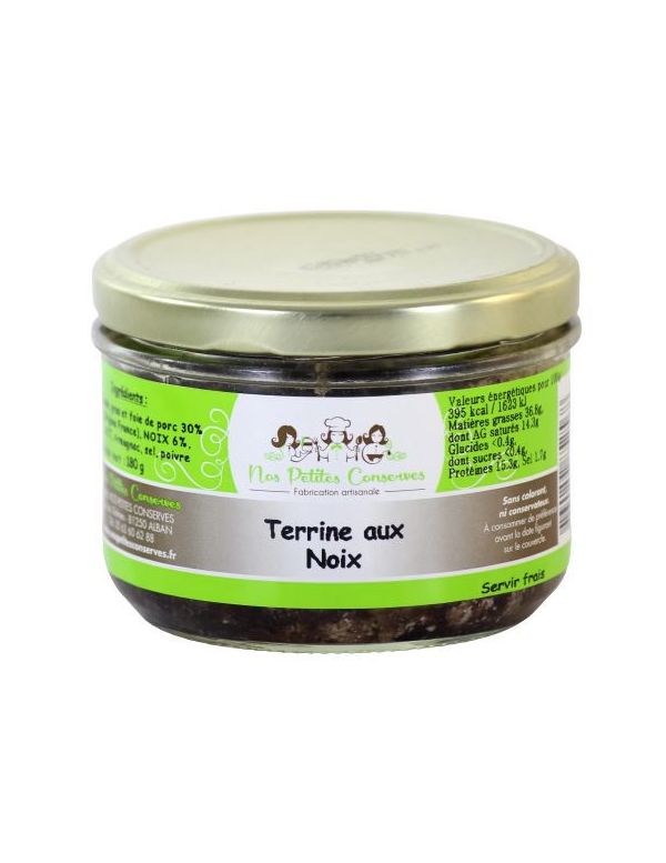 Terrine au noix verrine de 180 g