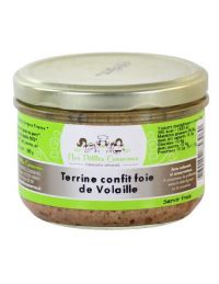 Terrine au confit de foie de volaille en verrine