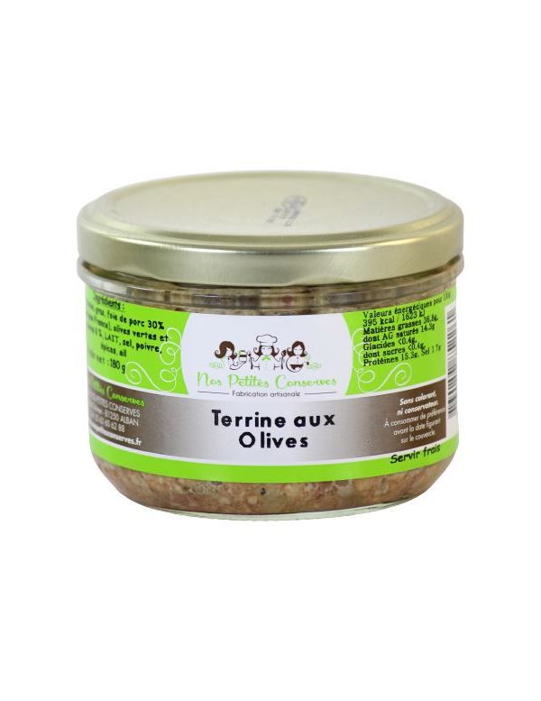Terrine aux olives verrine de 180 g