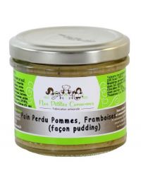 Pain perdu pommes framboises verrine de 100 g