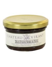 Délice d'olives noires au pistou
