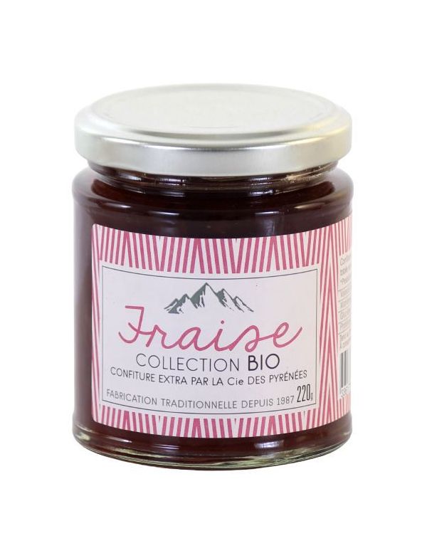 Confiture extra de fraise bio