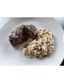 Bœuf Gardiane et riz sauvage cuisiné