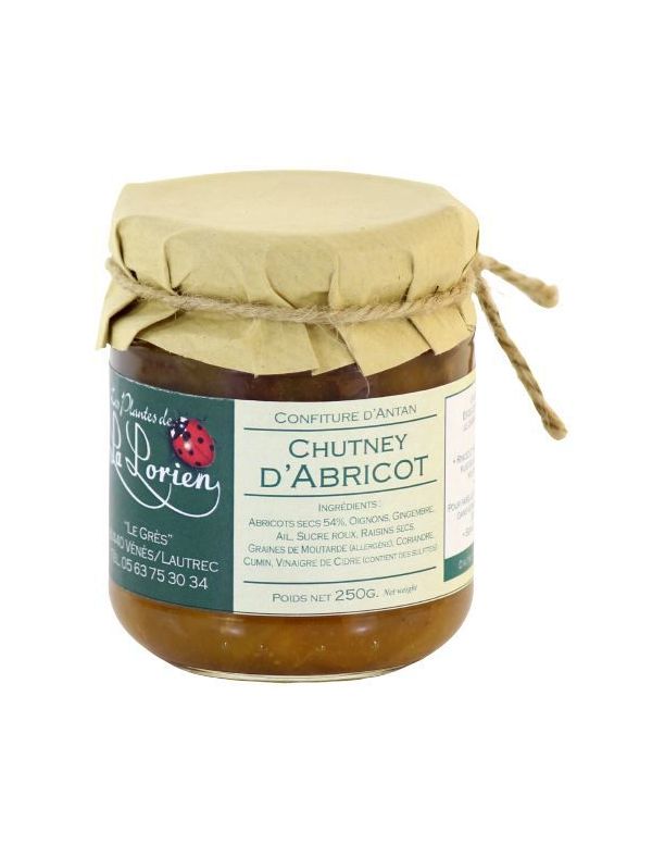 Chutney d'Abricot pot de 250 g