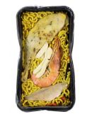 Fideua crevettes, sèches et poulet en Plat cuisiné