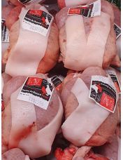 Caille au lard pr?te ? cuire