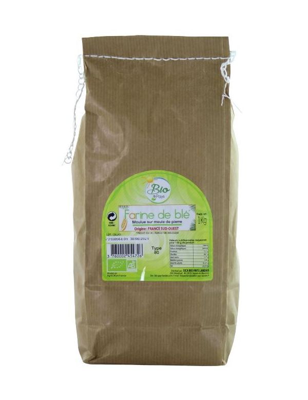 Farine de Froment T80 Bio - Bio Pays Landais