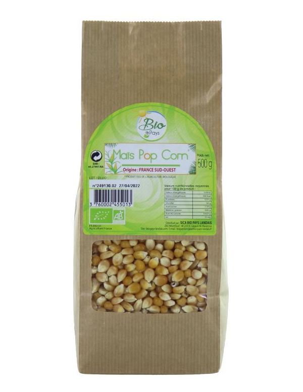 Maïs Pop Corn Bio - Bio Pays Landais
