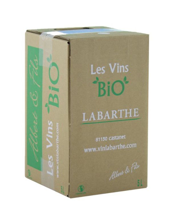 BIB VIN BLANC BIO L - AOC GAILLAC - DOMAINE DE LABARTHE