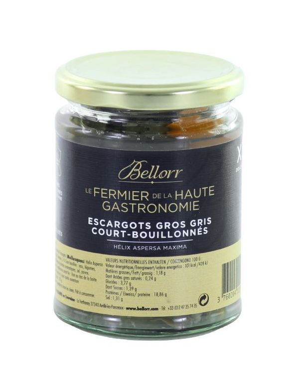 Escargots Gros Gris Court-bouillonnés - Bellorr