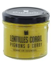Houmous Lentilles Corail, Pignons & Curry - Maison Bigand