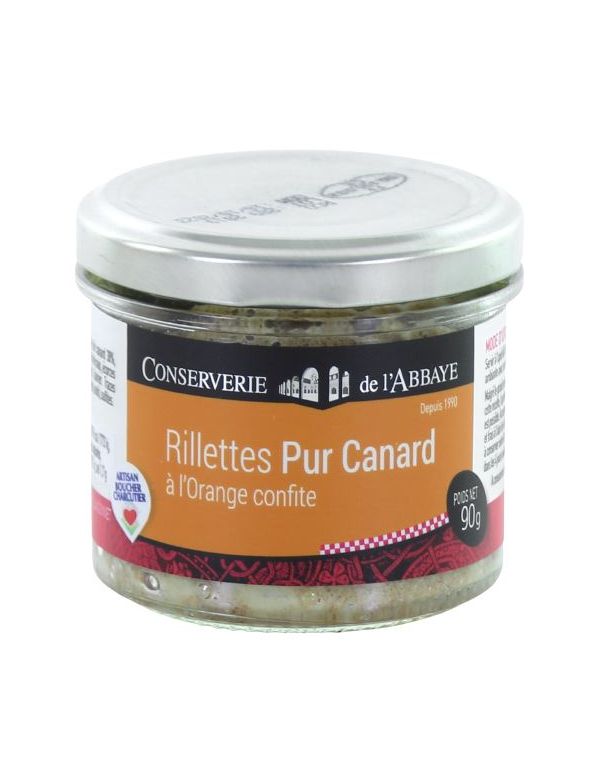 Rillettes pur canard à l'orange confite