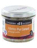 Rillettes pur canard à l'orange confite