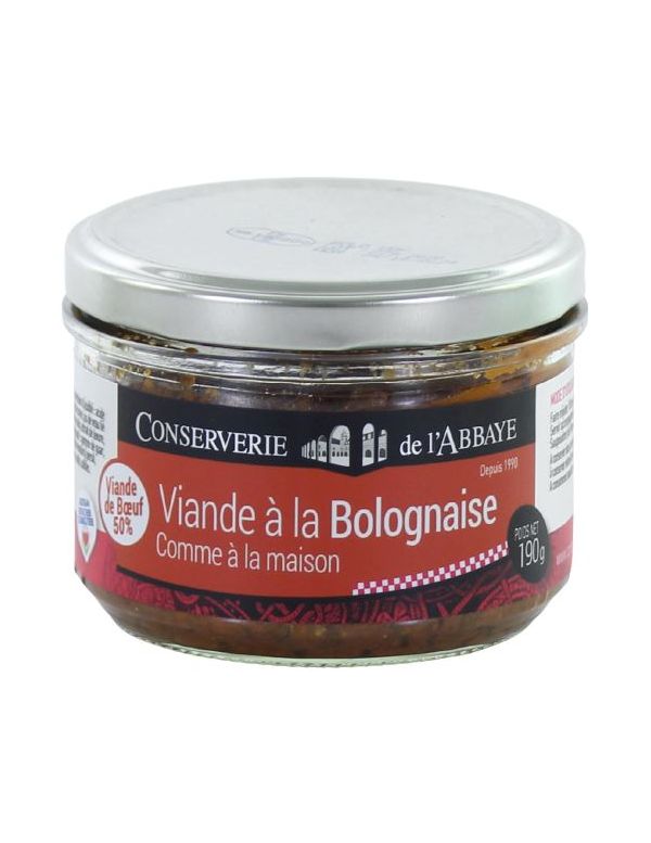 Viande bolognaise en conserve