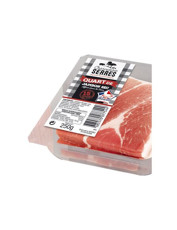 Quart de Jambon sec en tranche