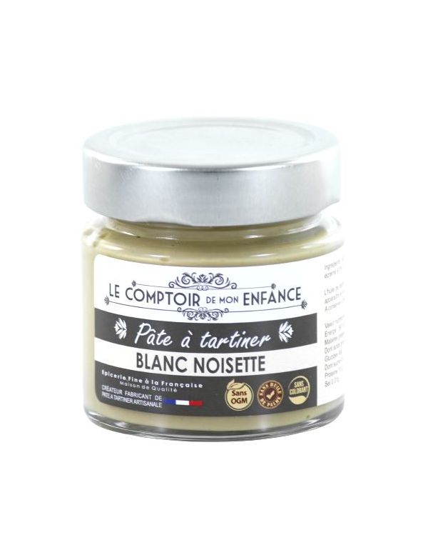 Pâte à tartiner Chocolat Blanc et Noisette - Le Comptoir
