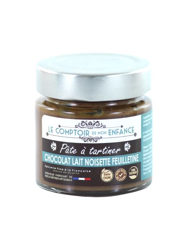 Pâte à tartiner Chocolat Lait Noisette Feuilletine