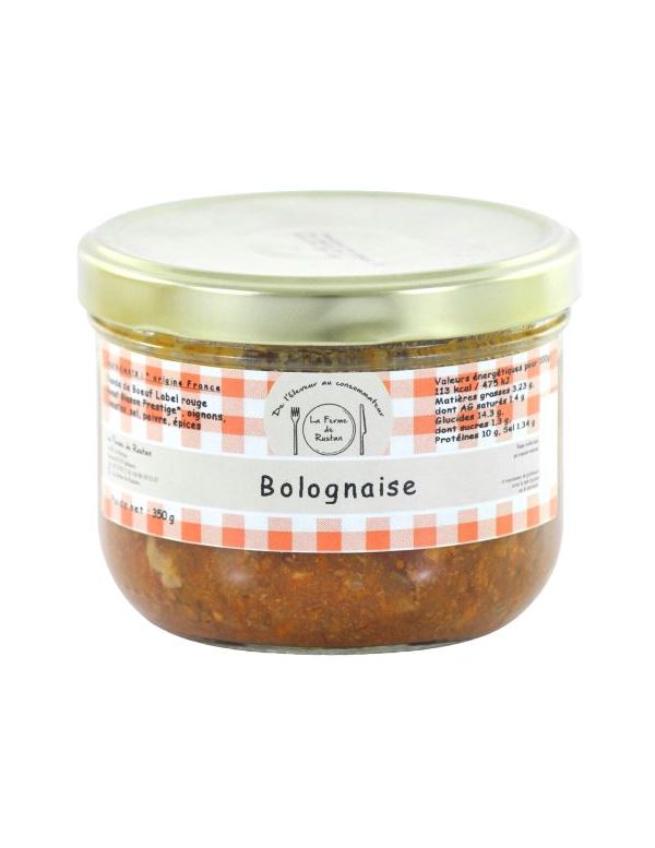 Bolognaise de bœuf Label Rouge