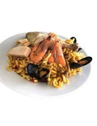 Fideua crevettes, sèches et poulet cuisiné - Direct Traiteur