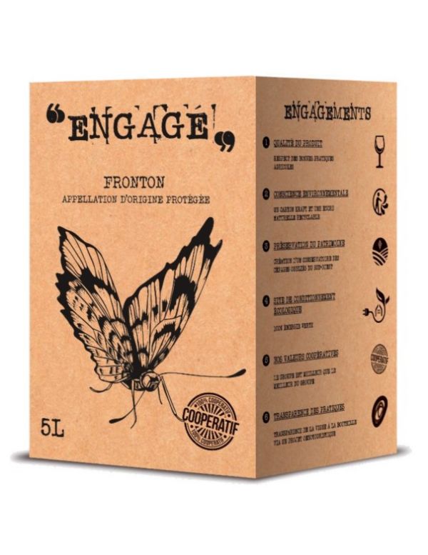 Cubi vin rosé 5 L AOP Fronton Vinovalie